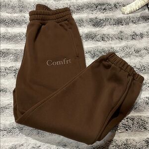 Comfrt Brown Walnut Minimalist Joggers Size Small